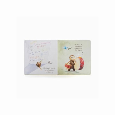 Jellycat I Know A Monkey Books Australia | 948312AVO